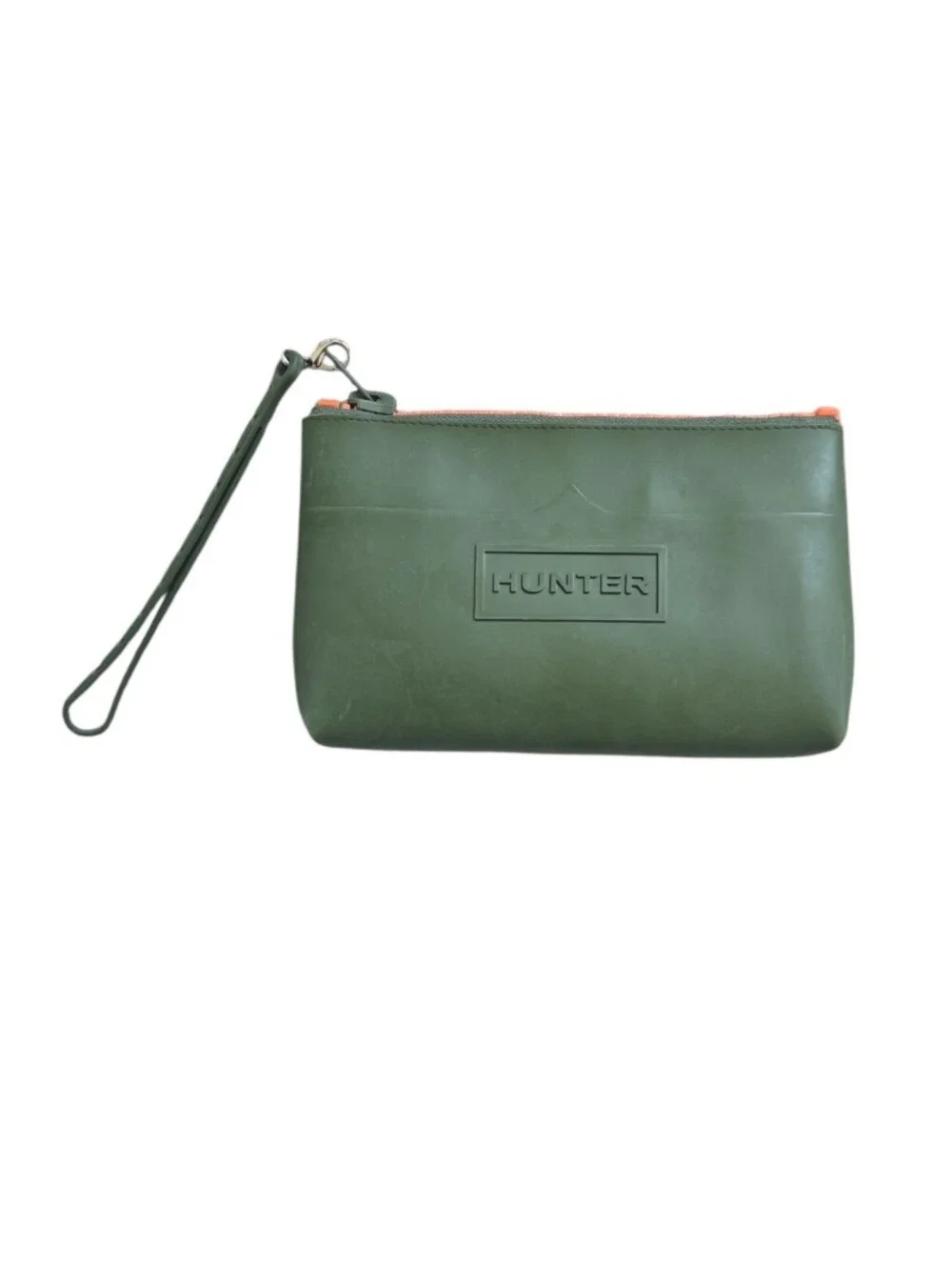 Hunter for Target Green Rubber Pouch Wristlet